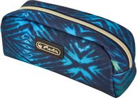 Herlitz New Batik Fearless, Zachte etui, Polyester, Blauw, Donkerblauw, Patroon, Rits