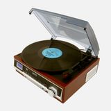 Camry CR 1113 - platine vinyle - Noir, Brun, Chrome, Bois