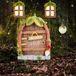 Omgoods - Ensemble de 4 décorations de jardin "Maison de fée" avec portes de lutin
