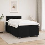 Maison Exclusive - Lit boxspring avec matelas noir 120 x 200 cm, velours