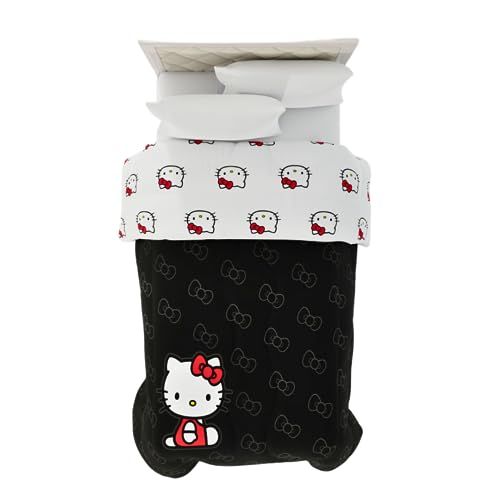 Franco Hello Kitty Beddengoed, Superzacht Microvezel, Omkeerbaar Dekbed, Twin