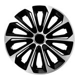 Wieldoppen NRM Wieldoppen EXTRA Strong zwart/zilver 16 inch set van 4
