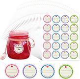 Nova Markt Set van 640 Zelfklevende Labels – 4 Kleuren, 38 mm – Verwijderbare en Waterbestendige Stickers