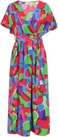 aleida Leo E-Commerce Ltd. Aleida Jurk Roze Veelkleurig M