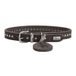 HUNTER Aalborg Style hondenhalsband | Volledig rundleer, robuust, comfortabel, stijlvolle klinknagelbekleding, Made in Germany, kleur: donkerbruin, maat: 32