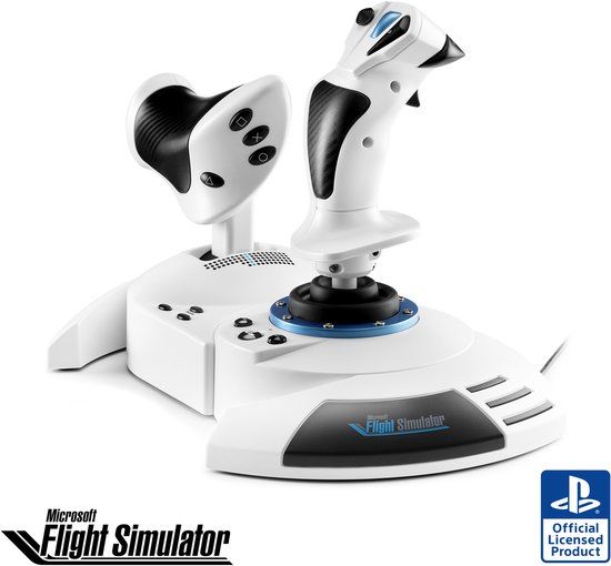 Thrustmaster T.Flight Hotas 5 Microsoft Flight Simulator Edition - Officieel Gelicentieerde Microsoft Flight Simulator - Flightstick en Throttle - Simulatiecontroller voor PS5, PS4, PC