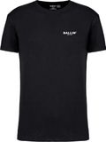 Merkloos / Sans marque Ballin Est. 2013 Heren Tee SS met Backprint Rose Shirt Print - Zwart - Maat XXL