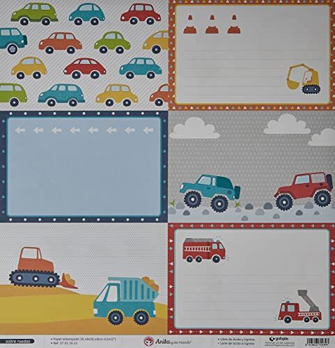 Anita y Su Mundo Anita en Zijn Wereld collectie op wielen Scrapbooking, papier, grote kaarten, 30,5 x 30,5 cm
