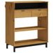 vidaXL Bartafel FLAM 92x45x110 cm Massief Grenenhout Bruin