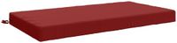 vidaXL Zitkussen SOEST 100% Polyester Wijnrood 120 x 80 x 10 cm