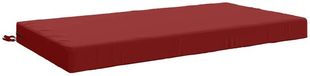 vidaXL Zitkussen SOEST 100% Polyester Wijnrood 120 x 80 x 10 cm