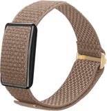 kwmobile nylon bandje voor smartwatch - geschikt voor Polar Loop - 14 - 22 cm - Polsbandje in beige