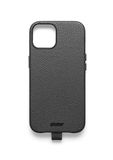 UNTAGS - iPhone 12/12 Pro paletafdekking - ledereffect materiaal - zachte microvezel anti-kras binnenkant - zwart
