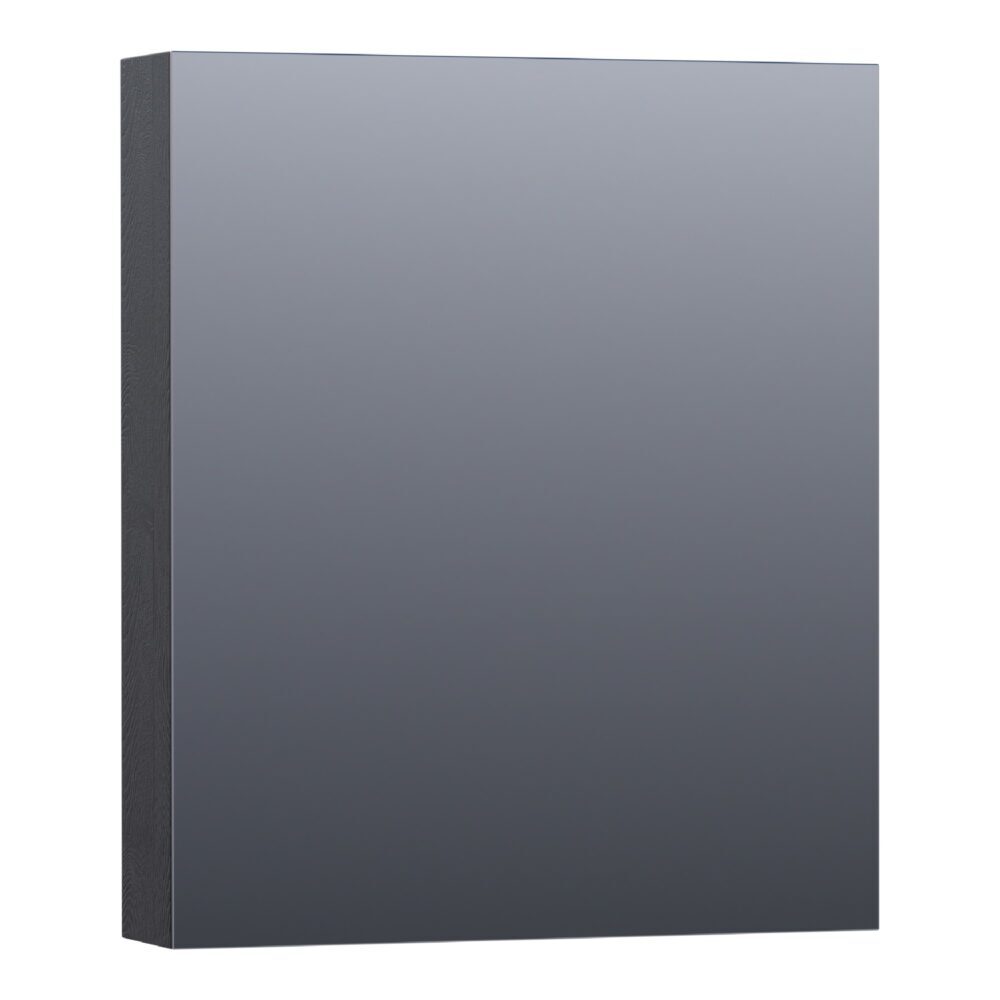 Tapo Plain spiegelkast linksdraaiend 60 black wood