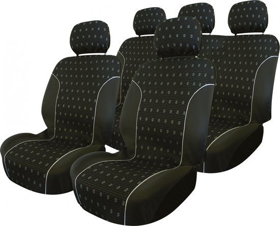 Carpoint Stoelhoesset Charcoal Airbag 9 delig