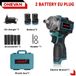 Clé à chocs - Outil à batterie - Utilisation sans fil - Moteur sans balai - 500 Nm - 0–4200 tr/min - 800 W - 2x batteries Li-Ion - Rouge
