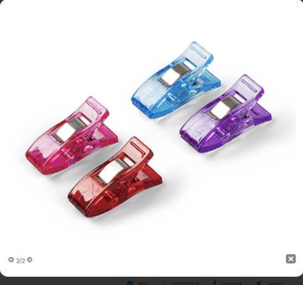 Prym Love Wonder Stof Clips - 2.6 cm - 12 Stuks