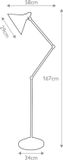 Steady Lighting Landelijke Vloerlamp Metaal Zilver E27