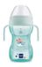 MAM Fun to Drink Cup Night Kinderbeker, 270 ml, waterfles 6+ maanden met lichtgevende handgrepen, babyfles met extra zachte drinksnavel en vrij stroomventiel, lichtblauw