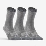 RS Chaussettes de sport hautes RS 160 Gris Lot de 3 paires