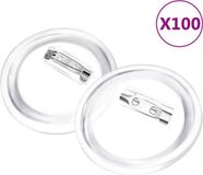 vidaXL Buttons met spelden 100 stuks 58 mm acryl