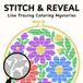 Stitch & Reveal: Line Tracing Coloring Mysteries