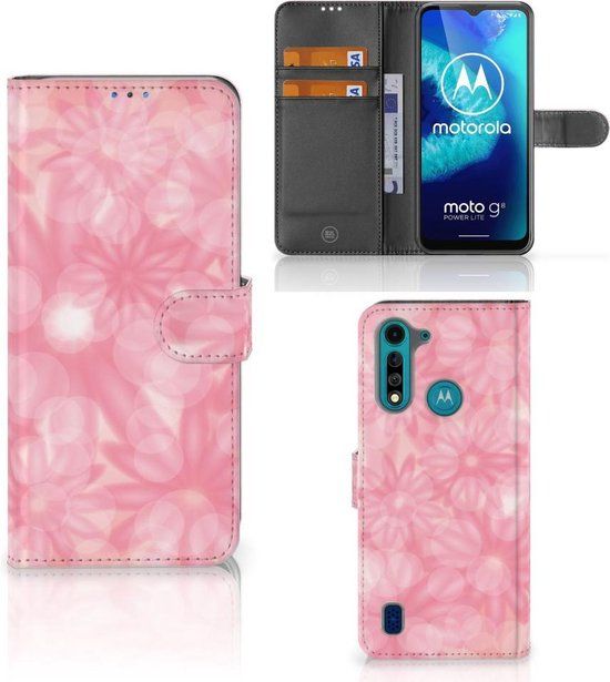 Motorola Moto G8 Power Lite Hoesje - Wallet Book Case - Spring Flowers