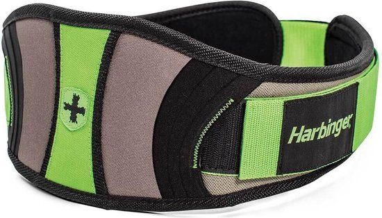 Harbinger Women's Contoured Flexfit Belt - Black/Green - S