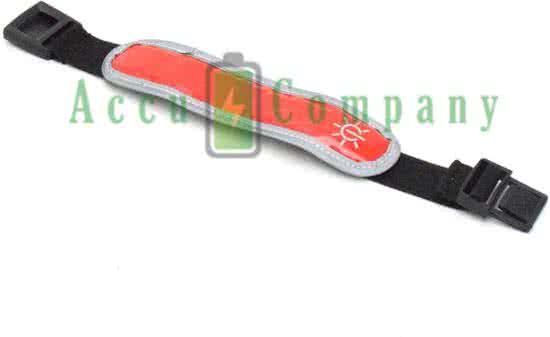 FYOS Rode LED hardlooparmband met reflector en fiber licht
