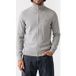 Tommy Hilfiger Pima Org Cotton Cashmere Light Grey Heather Cardigan - XL