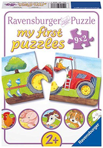 Ravensburger Op De Boerderij - My First Puzzles - 9X2 Stukjes - Kinderpuzzel