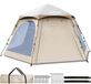 Tente de camping pop-up - Hexagonale - Étanche 3000 mm - Tente familiale, tente