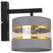 Applique murale élégante dorée, abat-jour 20 cm, LED, style moderne