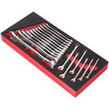 Facom Module 17 Clés mixtes OGV® | de 6 à 24 mm | sur incrustation en mousse - MODM.440-1PB