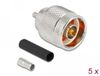 Delock N plug for crimping RG-174 / RG-316 with matching shrink tube