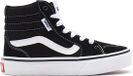 Vans YT Filmore Hi (SUEDE/CANVAS)BLACK/WHITE - Maat 35 - Kinderen - Hoge sneakers