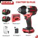 StarTech Schlagschroevendraaier - Accu - 1,27 cm vierkant - 18V borstelloos - 1800 Nm koppel - 7000 tpm - 7700 slagen per minuut - 2 accu's - Groen