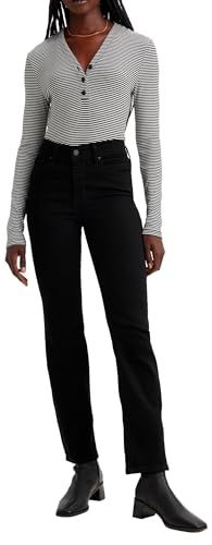 Levi's 314 Shaping Straight Jeans - Black - Women's