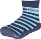 Playshoes Chaussettes de bain rayure bleu clair marine