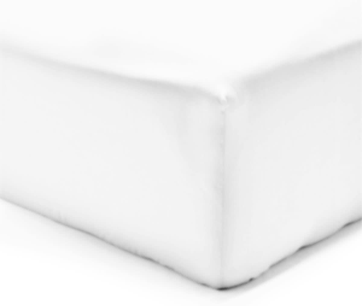 VISION Hoeslaken - Katoen - 160x200 - Wit