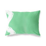 BonaMaison Petrol Groen-Wit Decoratieve Kussensloop, Kussenhoezen Bank, Decoratieve Kussenhoesjes, Kussensloop; Sofa, Slaapkamer, Kantoor, Auto 45x60 Cm - Ontworpen en vervaardigd in Turkije