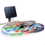 Bandeau LED actif à énergie solaire, multicolore, auto-adhésif