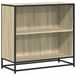 vidaXL Boekenkast Sonoma eiken 80,5x35x76 cm bewerkt hout