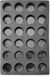 HENDI Siliconen Muffinvorm - Antraciet - 570x375x40 mm