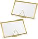 PartyDeco Naamkaartjes/plaatskaarten met houders - Driehoek - Bruiloft - 50x sets - goud