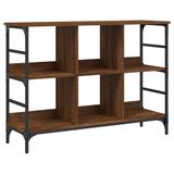 vidaXL Dressoir - 102x32x73,5 cm - Bewerkt Hout - Bruin Eikenkleur