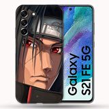 Beschermhoes Samsung Galaxy S21 FE / S21FE Manga Naruto Itachi gezicht Beschermhoes