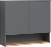 Vicco Badkamerkast Viktor, Antraciet/Goudkleurig Eiken, 68 x 60 cm met 2 deuren