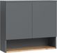 Vicco Badkamerkast Viktor, Antraciet/Goudkleurig Eiken, 68 x 60 cm met 2 deuren