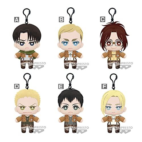 BANPRESTO De aanval van de Titanen - Tomonui Serie 2 - Assort. 9 pluche dier 15 cm